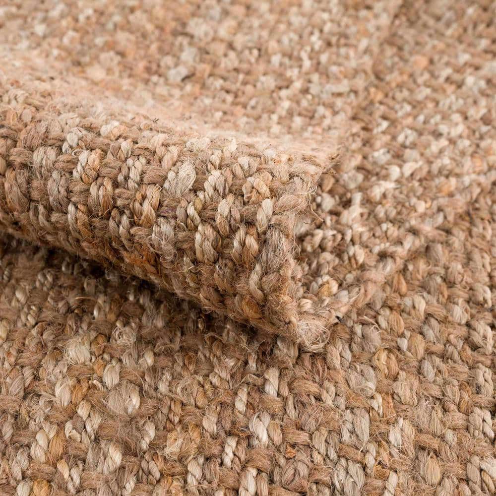 Handmade Natural Jute Braided Rectangle Rug 3'6" x 5'6"