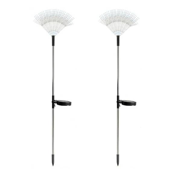 Outdoor Solar Garden Lights, Blue Light, 2-Pack