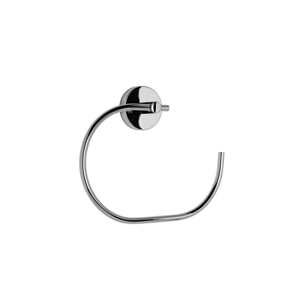 Chrome Wall Mounted Flexi-Fix Towel Ring