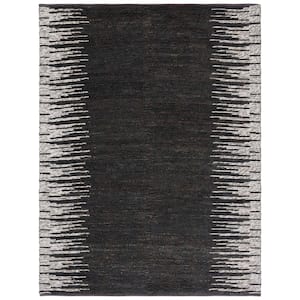 Natural Fiber Black/Beige 8 ft. x 10 ft. Transition Marle Area Rug