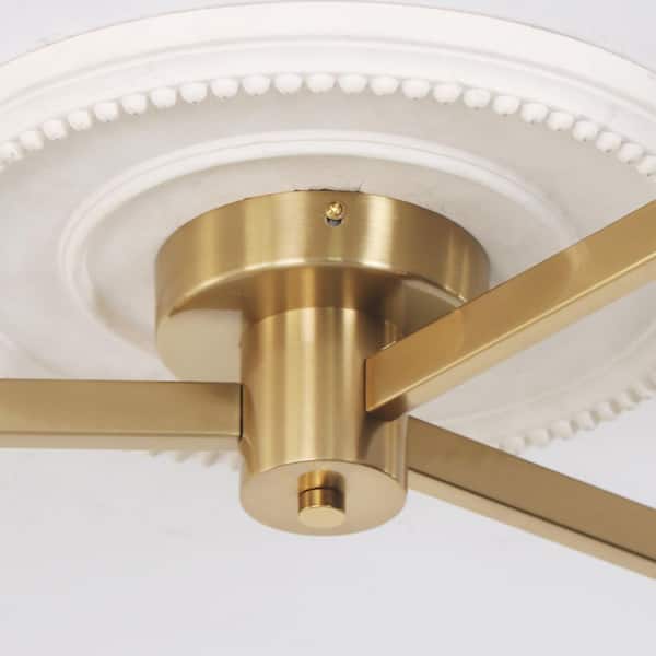 #しもぞうのお部屋 XZOMEAYT Modern Ceiling Lamp Crystal Semi Flush Mount