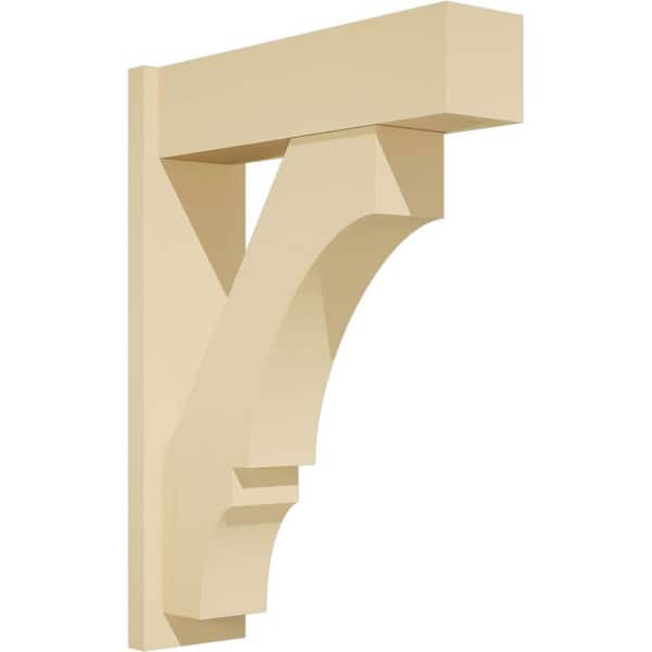 Ekena Millwork Balboa 7 in. W x 32 in. H x 24 in. D Signature Urethane Polyurethane Outlooker with Block Ends