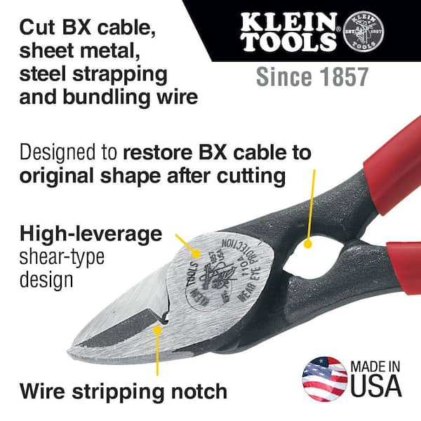 Heavy Duty Wire Cutter Stripper Cable Electrical Tool Copper High Leverage Steel 