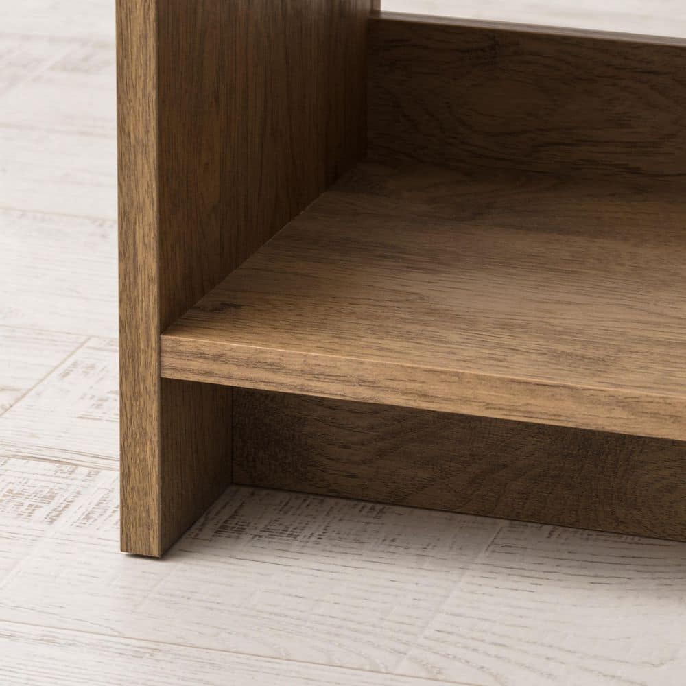 Ash Brown Adjustable 4-Cube Heavy Duty Organizer Shelf