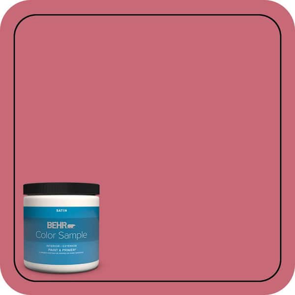 BEHR PREMIUM PLUS 8 oz. #P140-5 Lovebirds Satin Enamel Interior/Exterior Paint & Primer Color Sample