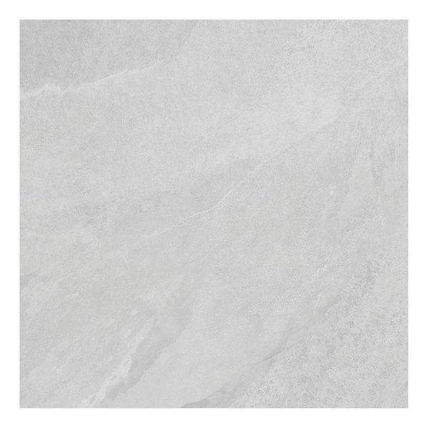 Hurricane Italian Porcelain 24 in. x 24 in. x 9mm Floor and Wall Tile Case - Silver (3-Piece, 12 Sq. Ft.)