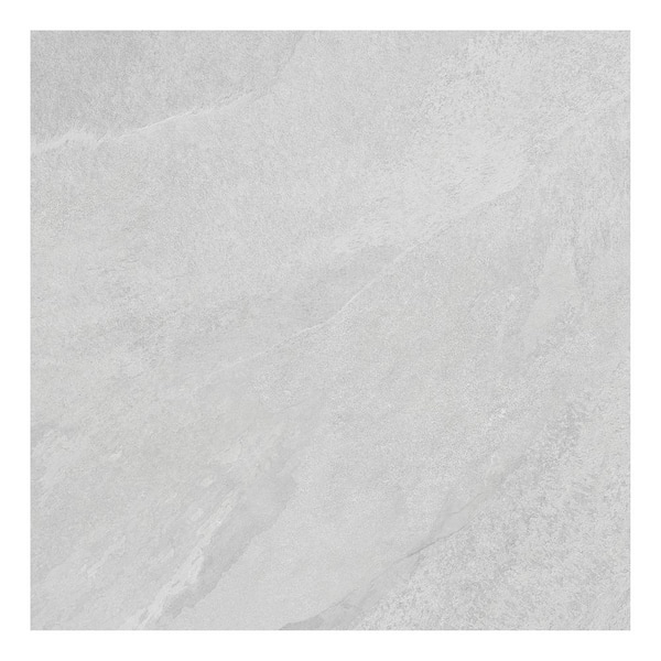 Giorbello Hurricane Italian Porcelain 24 in. x 24 in. x 9mm Floor and Wall Tile Case - Silver (3-Piece, 12 Sq. Ft.)