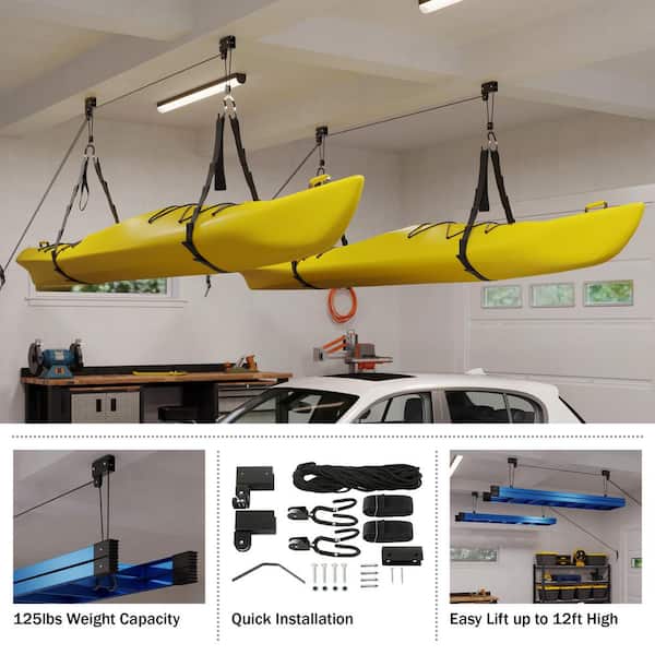 Elevate Outdoor Kayak and Canoe Storage Hoist
