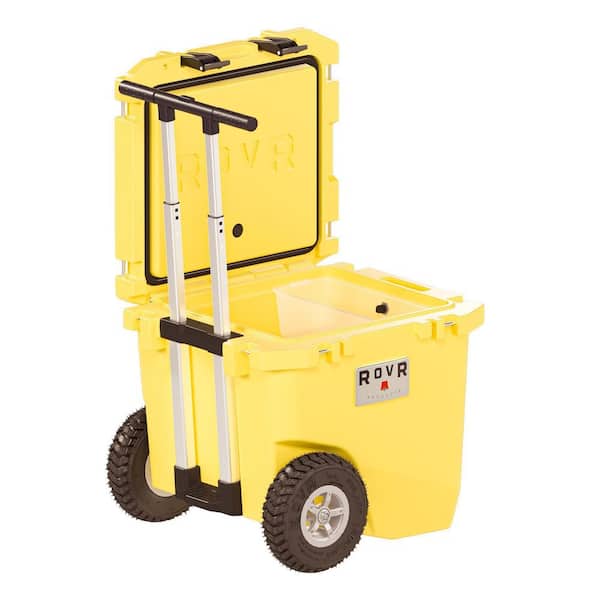 RollR 45 qt. Wheeled Hard Cooler with Telescopic Handle (SUNNY SIDE)