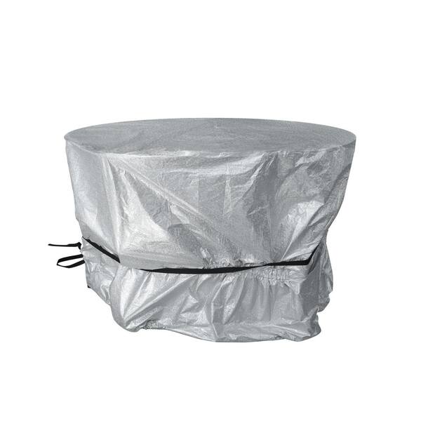 Shatex Waterproof Wind Resistant Aluminum film Composite Non-woven Fabric Patio Furniture Cover Round Table Cover 62x42in.