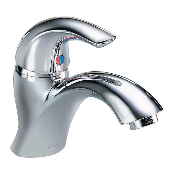 Delta Commercial Single Hole Single-Handle Bathroom Faucet in Chrome