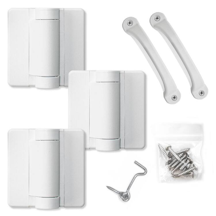 Screen Tight White Heavy Duty Screen Door Hardware Kit