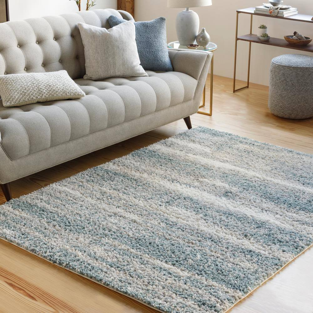 Doyle Aqua 8 ft. x 10 ft. Modern Indoor Area Rug - thumbnail 8