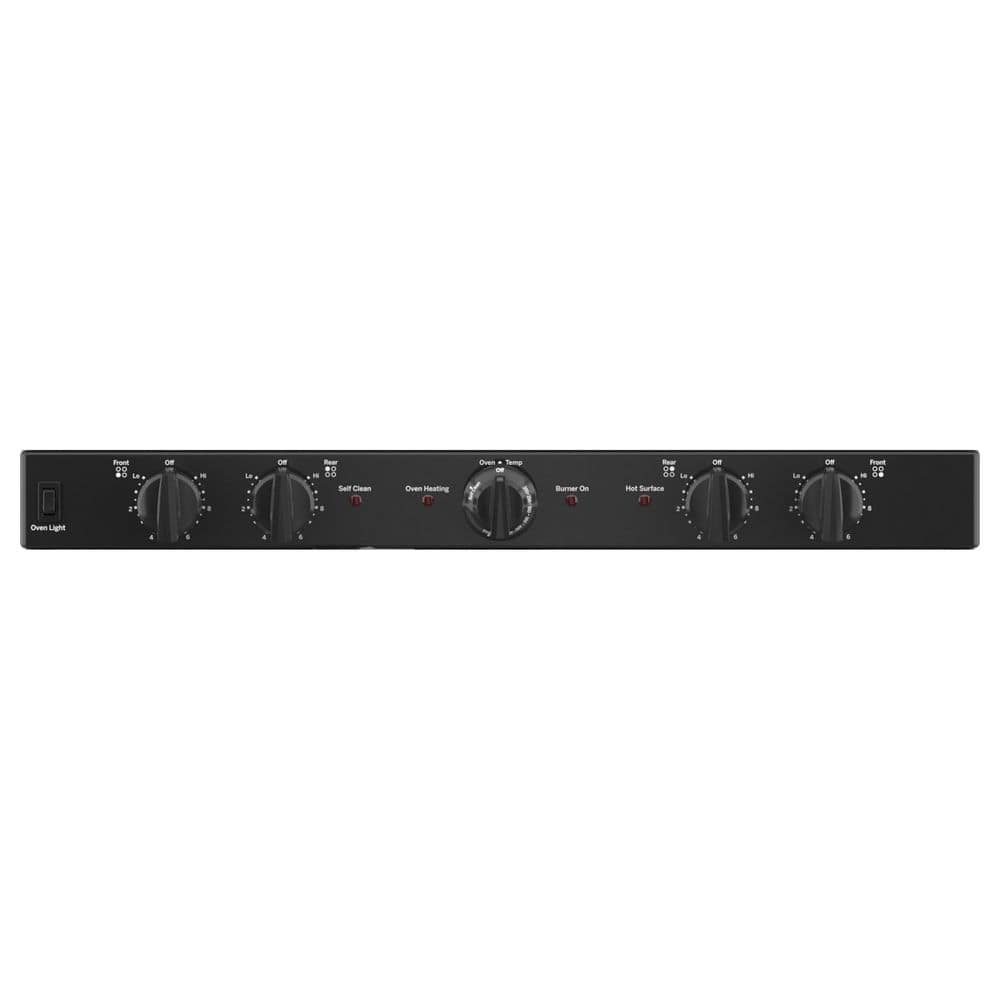 Black 30" Free-Standing Electric Range with Self-Cleaning Oven