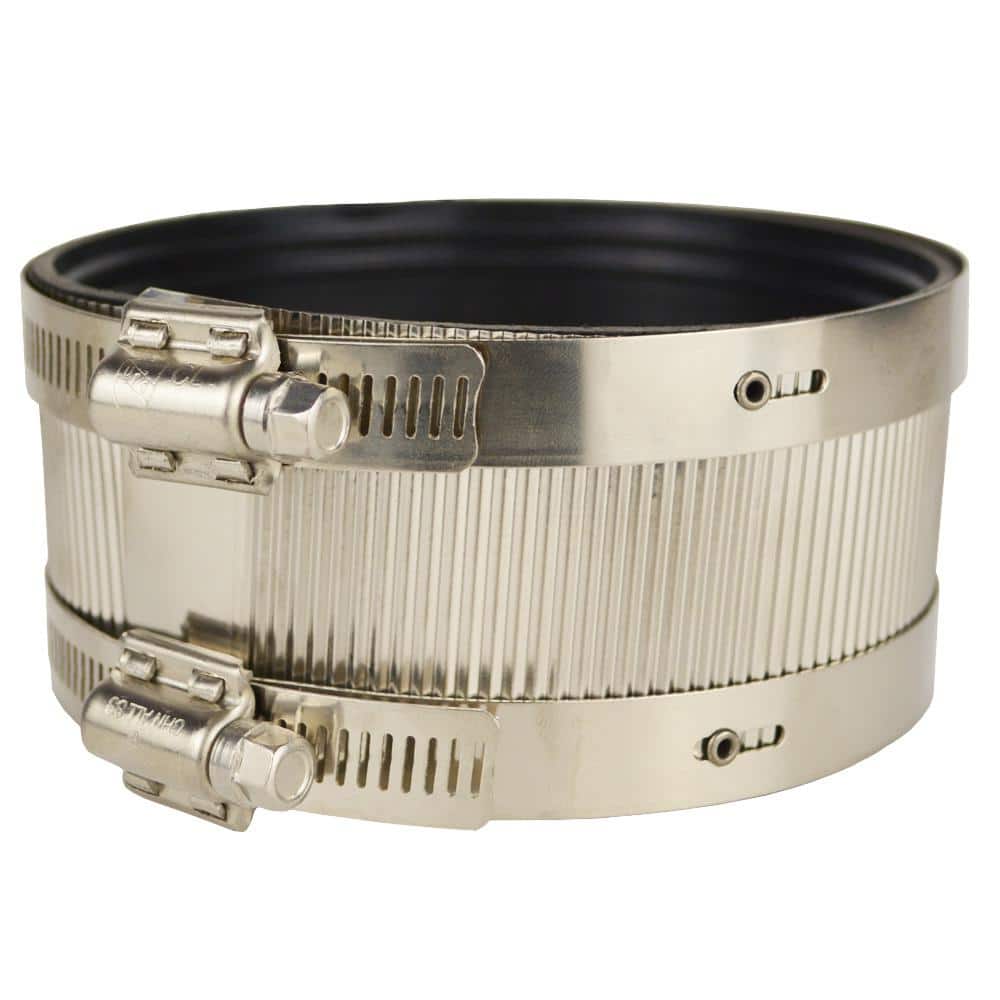 ECO FLO 4 in. No Hub Coupling NHC400 The Home Depot