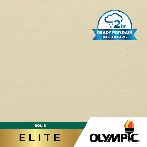 Olympic Elite 5 gal. SC-1055 Off White Solid Advanced Exterior Stain and Sealer in One