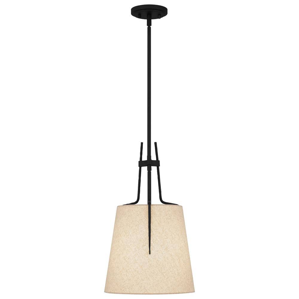 Leona Matte Black Glass LED Mini Pendant Light