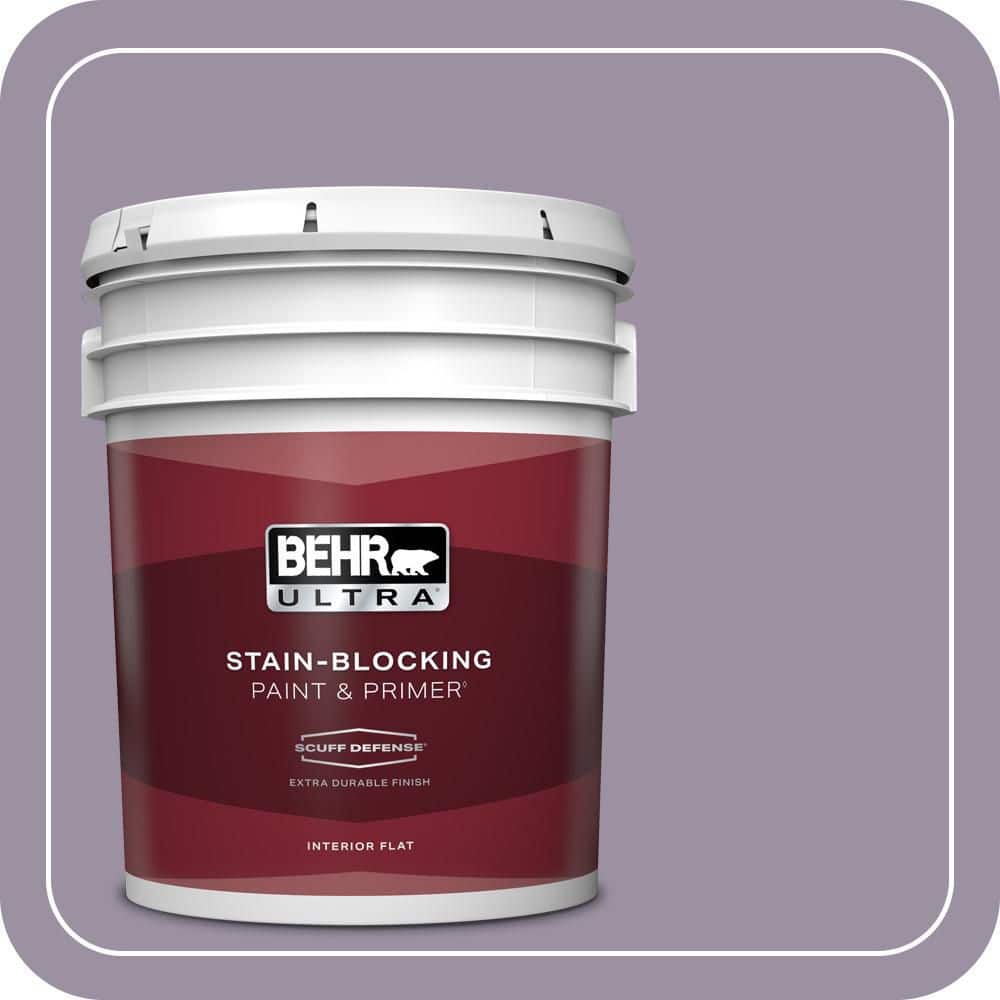 5 gal. #660F-5 Amethyst Phlox Extra Durable Flat Interior Paint & Primer price history on PriceWatchPro