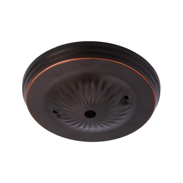 Commercial Electric 5 in. Oil Rubbed Bronze Traditional Canopy Kit for Ceiling Light Fixtures