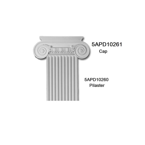 American Pro Decor 1-1/8 in. x 9-7/8 in. x 78-3/4 in. Fluted Polyurethane Pilaster Moulding Pro Pack (2-Pieces x 78.75 in.)