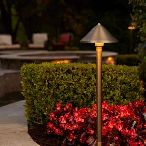 Low Voltage Cast Brass Conehead Bronze Path Light Kit 6 Pack