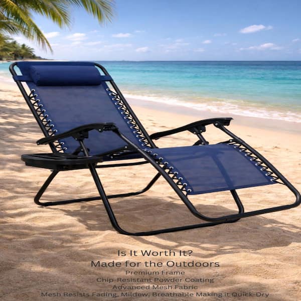 BELLINI HOME AND GARDENS Barca Folding Zero Gravity Chairs Steel