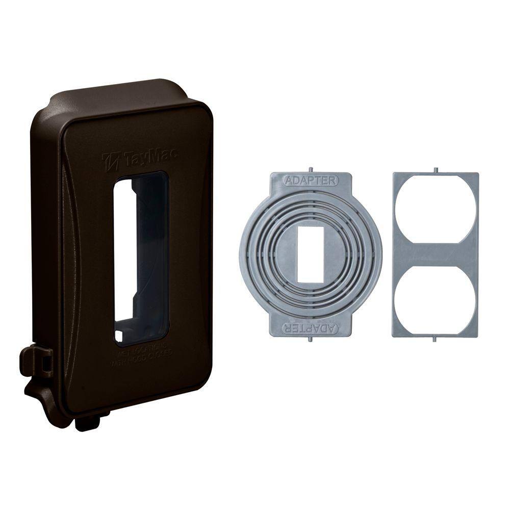 TAYMAC N3R Polycarbonate Bronze 1Gang Expandable Weatherproof InUse