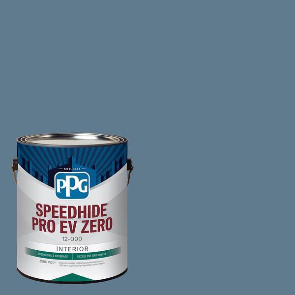 Speedhide Pro EV Zero 1 gal. PPG1155-6 Canyon Blue Semi-Gloss Interior Paint