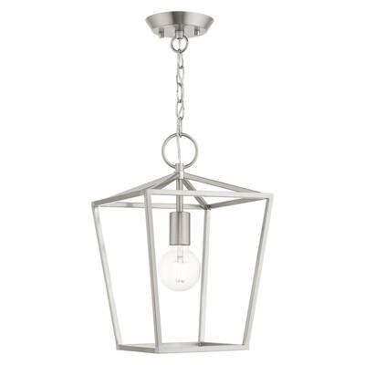 Brushed nickel lantern pendant light Clearance