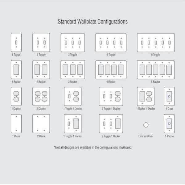 Sinclair Brushed Gold 2-Gang Toggle Wall Plate
