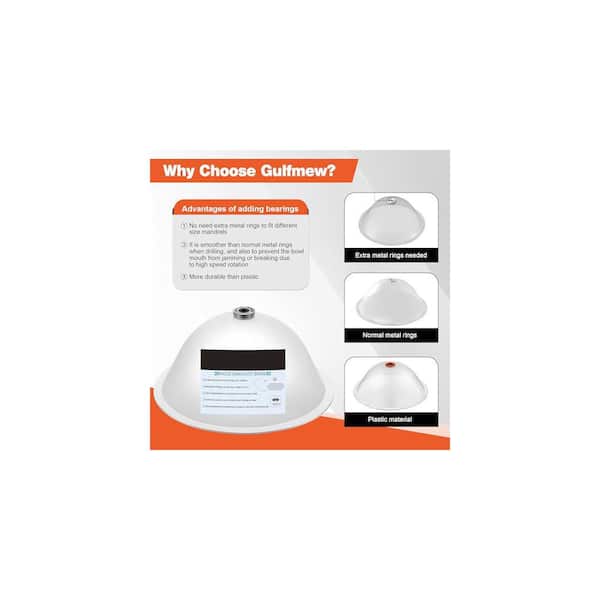 Collapsible Silicone Dust Collector Bowl with Bearings for