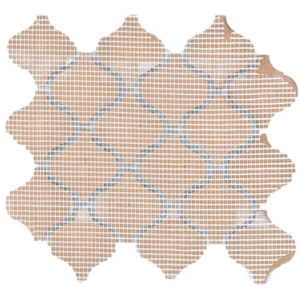 【WHIMSIC】ARABESQUE PATTERN JACQUERDKNIT Daltile LuxeCraft Whimsy Gloss 11 in. x 12 in. Glazed Ceramic