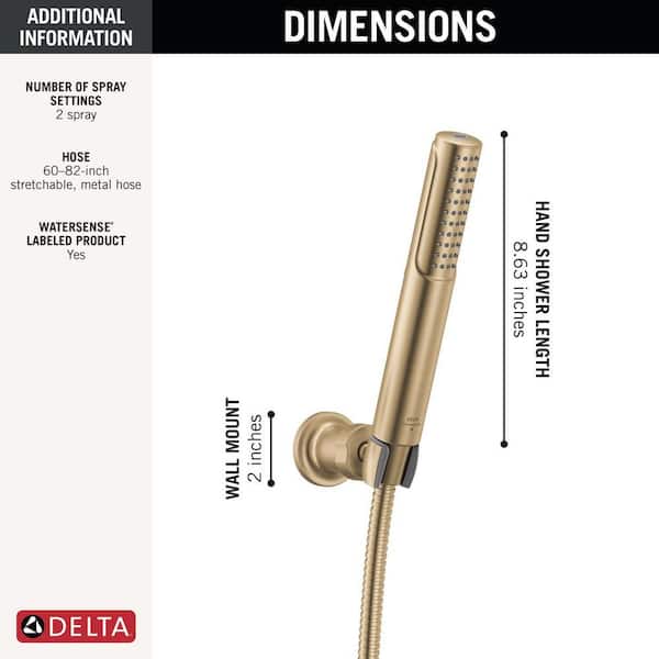 Delta Bonacci ProClean 2-Spray Wall Mount Handheld Shower Head