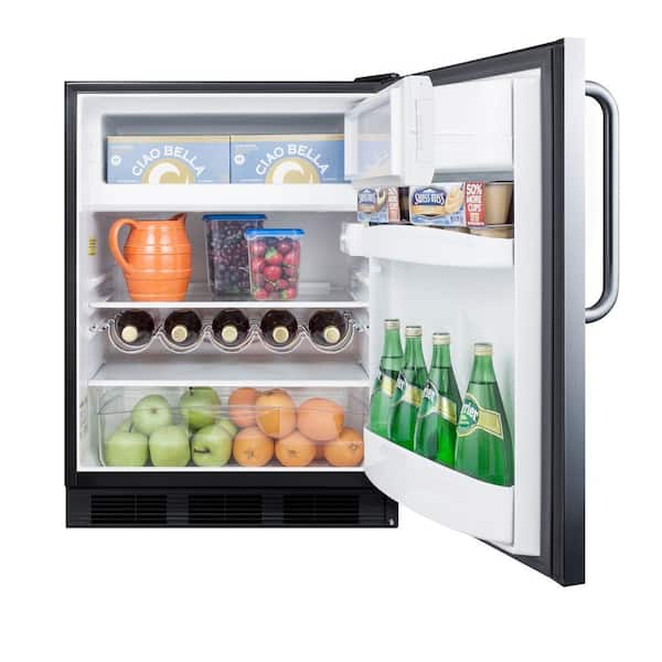 5.1 cu. ft. Mini Refrigerator with Freezer in Stainless Steel