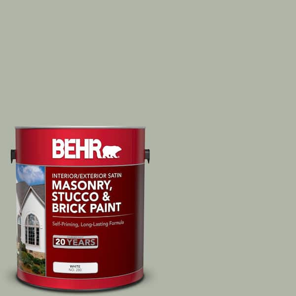 1 gal. #MS-58 Antique Jade Satin Interior/Exterior Masonry, Stucco and Brick Paint