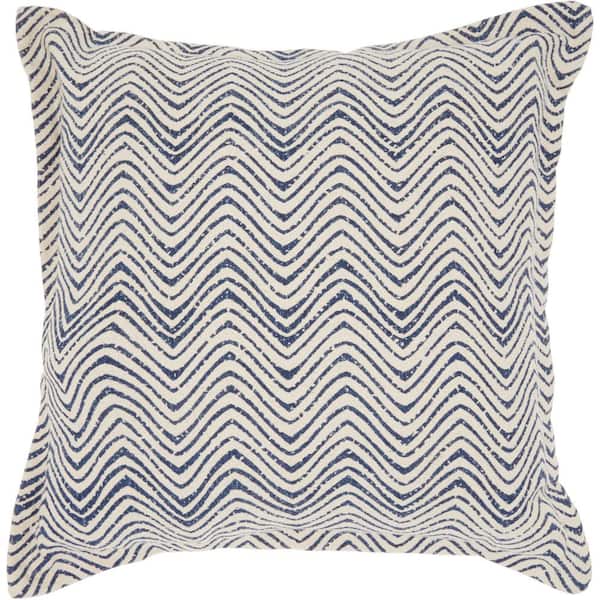 Mina Victory Lifestyles Indigo 20 in. x 20 in. Throw Pillow