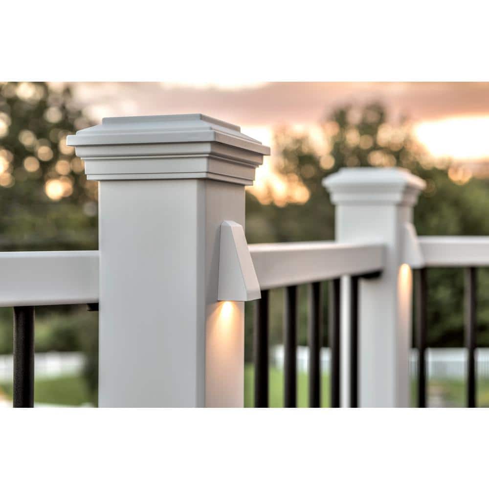 Classic White Composite Deck Post Sleeve Skirt