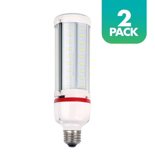 Simply Conserve 120-Watt Equivalent HID T30 Corn Cob LED Light Bulb in Daylight (2-Pack)