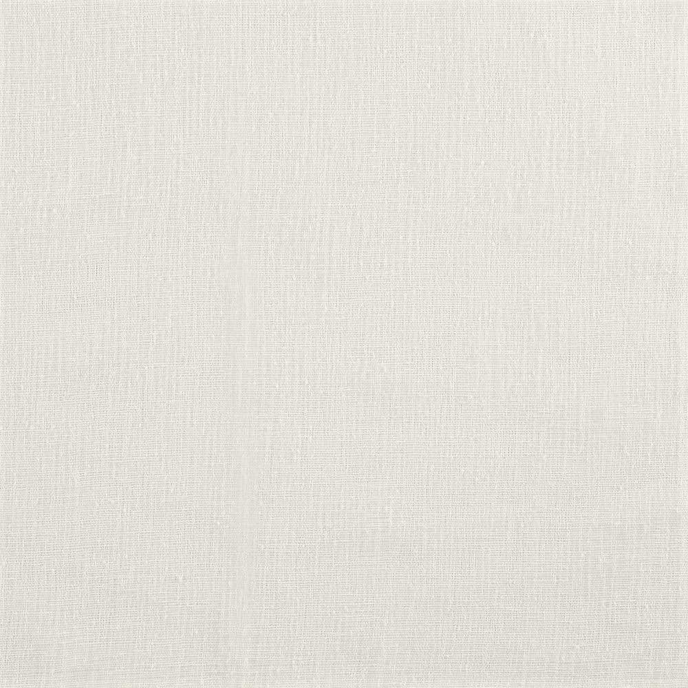 Snowflake Sheer Linen Look Pinch Pleat Window Panels, 96"