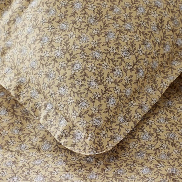 Company Cotton Mini Floral Vine Cotton Percale Sham