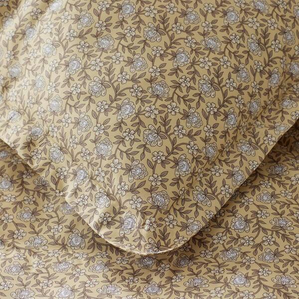Company Cotton Mini Floral Vine Cotton Percale Sham