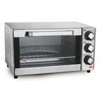 Hamilton Beach 2 in 1 1450 W 4-Slice Silver Toaster Oven with 2-Slice  Toaster Slots 31156G - The Home Depot