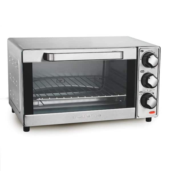 Hamilton Beach 1100 W 4-Slice Stainless Steel Toaster Oven
