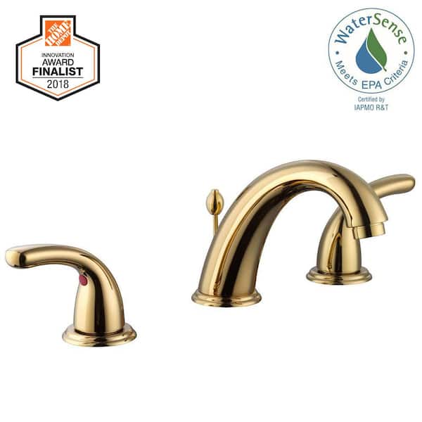 Builders 8 in. Widespread 2-Handle High-Arc Bathroom Faucet in Chrome Builders 8 in. Widespread 2-Handle High-Arc Bathroom Faucet in Chrome