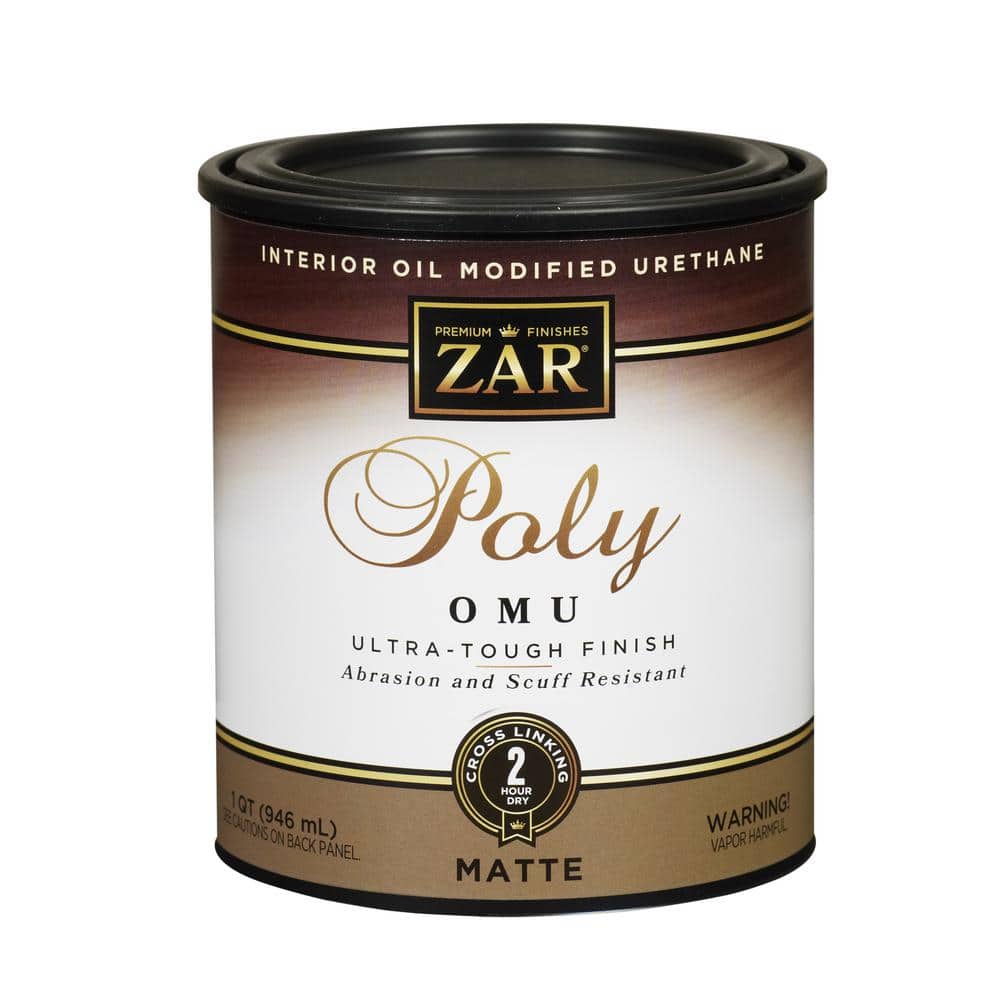 ZAR 1 qt. Matte Clear OilModified Interior Polyurethane OMU 36412