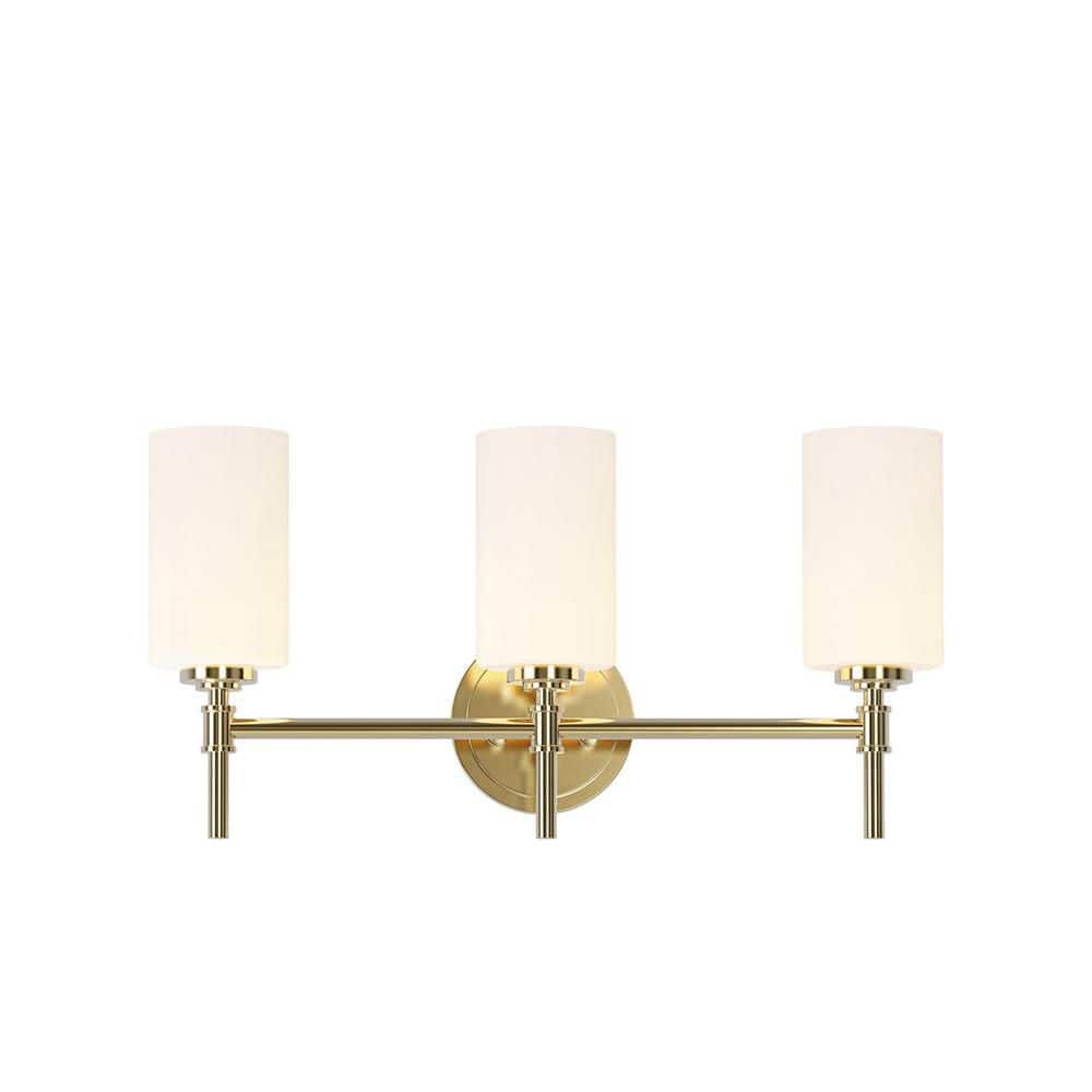 Wexton 20.5 in. Plug and Play 3-Light Plated Gold Vanity Light with Sky Plug price history on PriceWatchPro