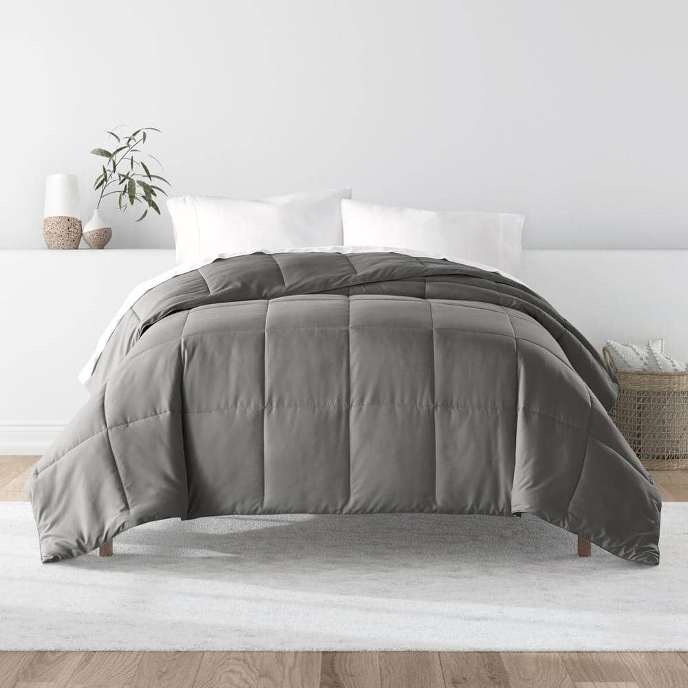 Gray King Down Alternative Microfiber Comforter Set