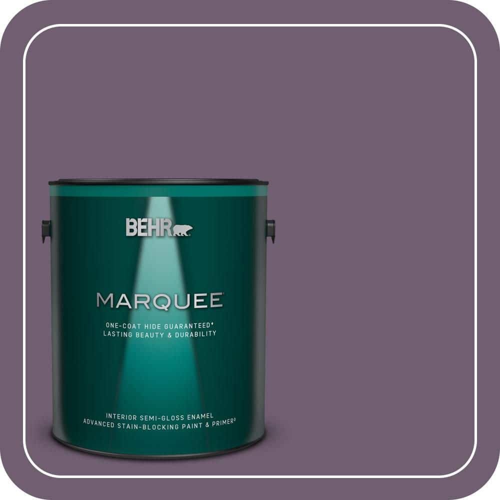1 gal. #S100-6 Blackberry Jam One-Coat Hide Semi-Gloss Enamel Interior Paint & Primer price history on PriceWatchPro