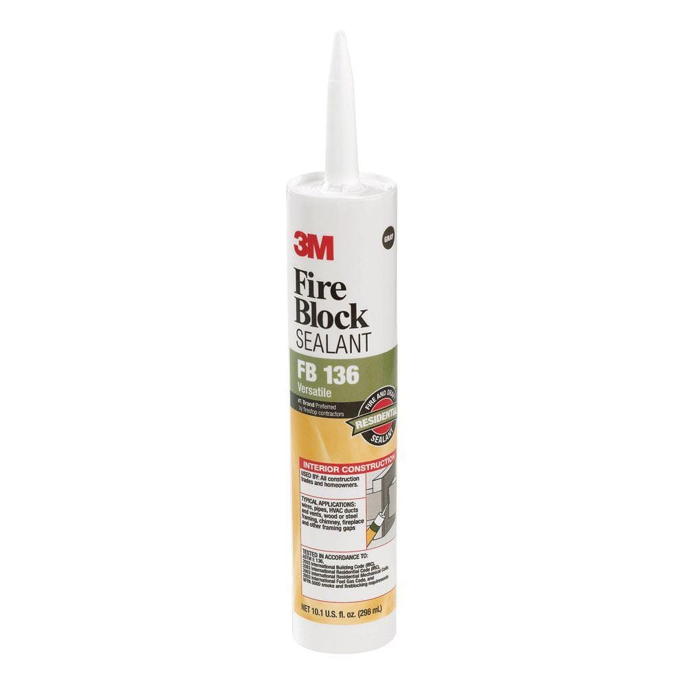 3m 10 1 Fl Oz Gray Fire Block Fb 136 Sealant Fb 136 The Home Depot