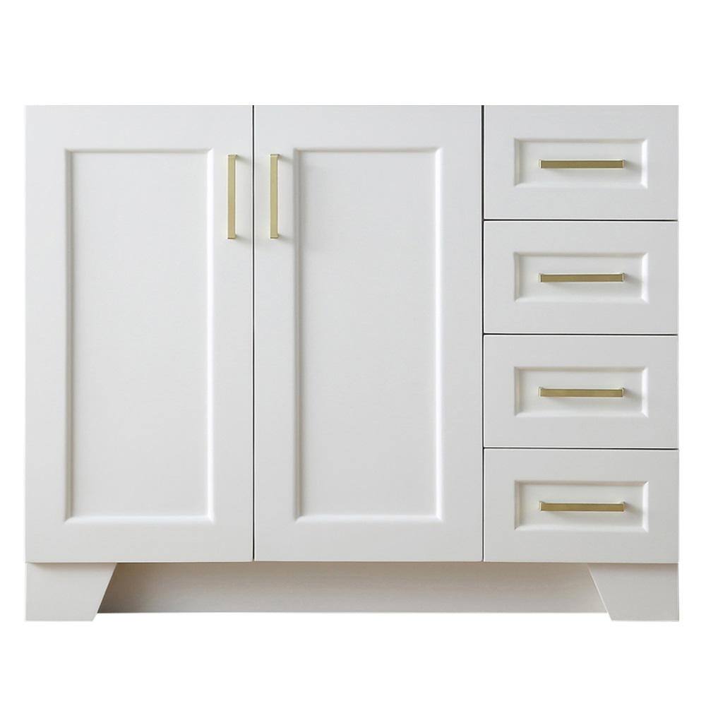 Ariel Taylor 42 In W X 215 In D Bath Vanity Cabinet Only In White Q043s L Bc Wht The Home Depot